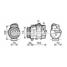 MSK615 AVA Компрессор, кондиционер