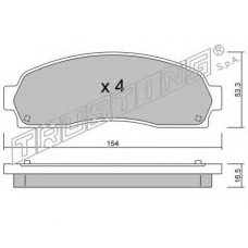 7010 TRUSTING Комплект тормозных колодок