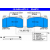 13.0460-4972.2 ATE Комплект тормозных колодок, дисковый тормоз