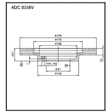 ADC 0336V Allied Nippon Гидравлические цилиндры