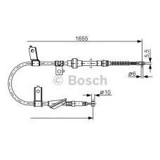 1 987 482 119 BOSCH Трос, стояночная тормозная система