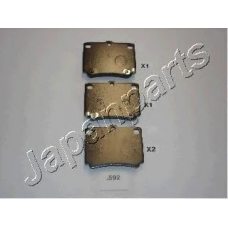 PP-592AF JAPANPARTS Комплект тормозных колодок, дисковый тормоз