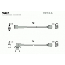 T647B TESLA Комплект проводов зажигания