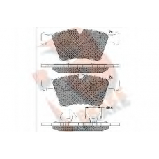 RB2086 R BRAKE Комплект тормозных колодок, дисковый тормоз