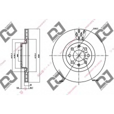 BD1296 DJ PARTS Тормозной диск