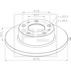 026.670-10A PE Automotive Тормозной диск