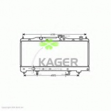 31-1120 KAGER Радиатор, охлаждение двигателя