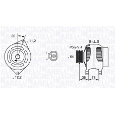 063532615010 MAGNETI MARELLI Генератор