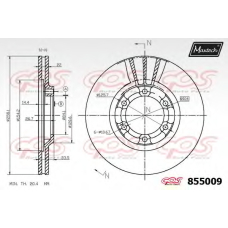 855009.6980 MAXTECH Тормозной диск