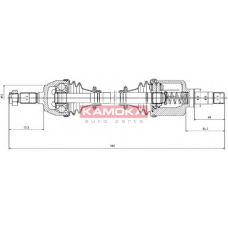 CT1138933 KAMOKA Приводной вал