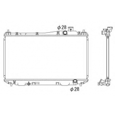 53440 NRF Радиатор, охлаждение двигателя