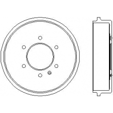 94015500 TEXTAR Тормозной барабан