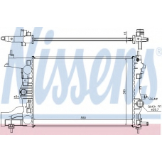 630727 NISSENS Радиатор, охлаждение двигателя