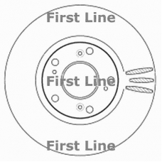 FBD1593 FIRST LINE Тормозной диск