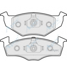 PAD933 APEC Комплект тормозных колодок, дисковый тормоз