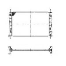 509527 NRF Радиатор, охлаждение двигателя