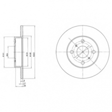 BG2256 DELPHI Тормозной диск