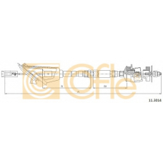 11.3014 COFLE Трос, управление сцеплением