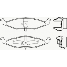 P 11 009 BREMBO Комплект тормозных колодок, дисковый тормоз