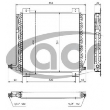 300249 ACR Конденсатор, кондиционер