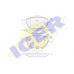 181861 ICER Комплект тормозных колодок, дисковый тормоз