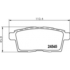 MDB82886 MINTEX Комплект тормозных колодок, дисковый тормоз