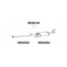 ME50140 VENEPORTE Глушитель выхлопных газов конечный