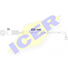 610474 E C ICER Сигнализатор, износ тормозных колодок