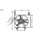 FD7524 AVA Вентилятор, охлаждение двигателя