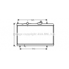 CNA2228 AVA Радиатор, охлаждение двигателя