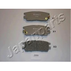 PP-599P JAPANPARTS Комплект высокоэффективных тормозных колодок