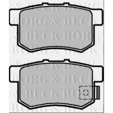 BBP2373 BORG & BECK Комплект тормозных колодок, дисковый тормоз