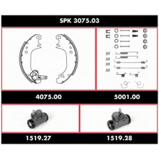 SPK 3075.03 REMSA Комплект тормозов, барабанный тормозной механизм