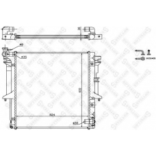 10-25972-SX STELLOX Радиатор, охлаждение двигателя