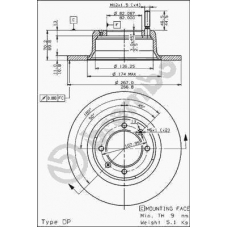 08.2567.30 BREMBO Тормозной диск