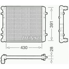 DRM32002 DENSO Радиатор, охлаждение двигателя