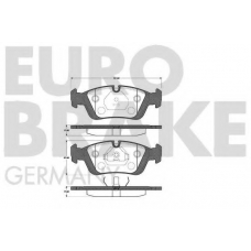 5502221510 EUROBRAKE Комплект тормозных колодок, дисковый тормоз