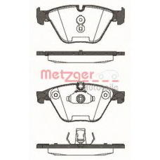 0857.20 METZGER Комплект тормозных колодок, дисковый тормоз