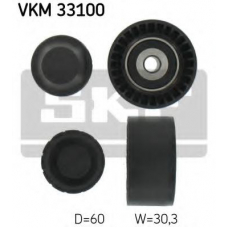 VKM 33100 SKF Паразитный / ведущий ролик, поликлиновой ремень