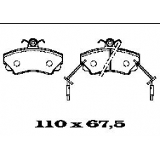 BL1043A2 FTE Колодки тормозные