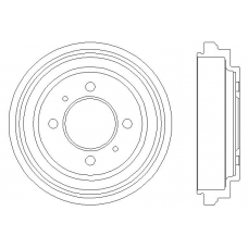 MBD050 MINTEX Тормозной барабан