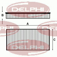 AF0343 DELPHI Фильтр воздушный