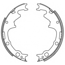 BSA2169.00 OPEN PARTS Комплект тормозных колодок