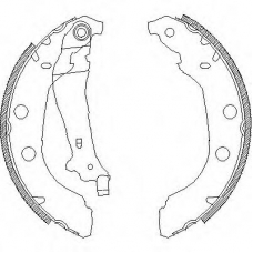 Z4092.00 WOKING Комплект тормозных колодок