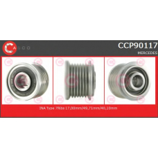 CCP90117 CASCO Ременный шкив, генератор