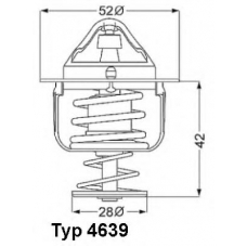 4639.82D WAHLER Термостат, охлаждающая жидкость