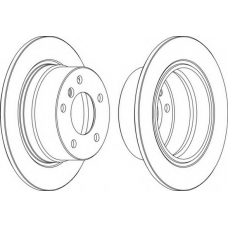 DDF1028-1 FERODO Тормозной диск