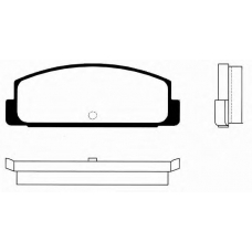 J PA-562AF JAPANPARTS Комплект тормозных колодок, дисковый тормоз