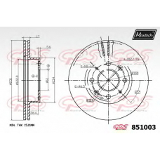 851003.6980 MAXTECH Тормозной диск