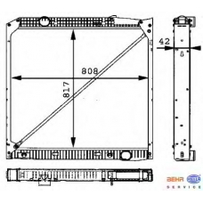 8MK 376 721-451 HELLA Радиатор, охлаждение двигателя